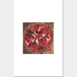 Napoletana Pizza with Salami Posters and Art